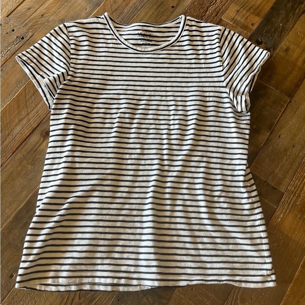 Striped j crew tee